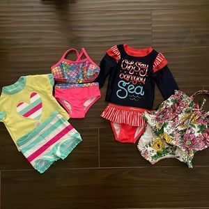 Baby Girl Swim Suit Bundle